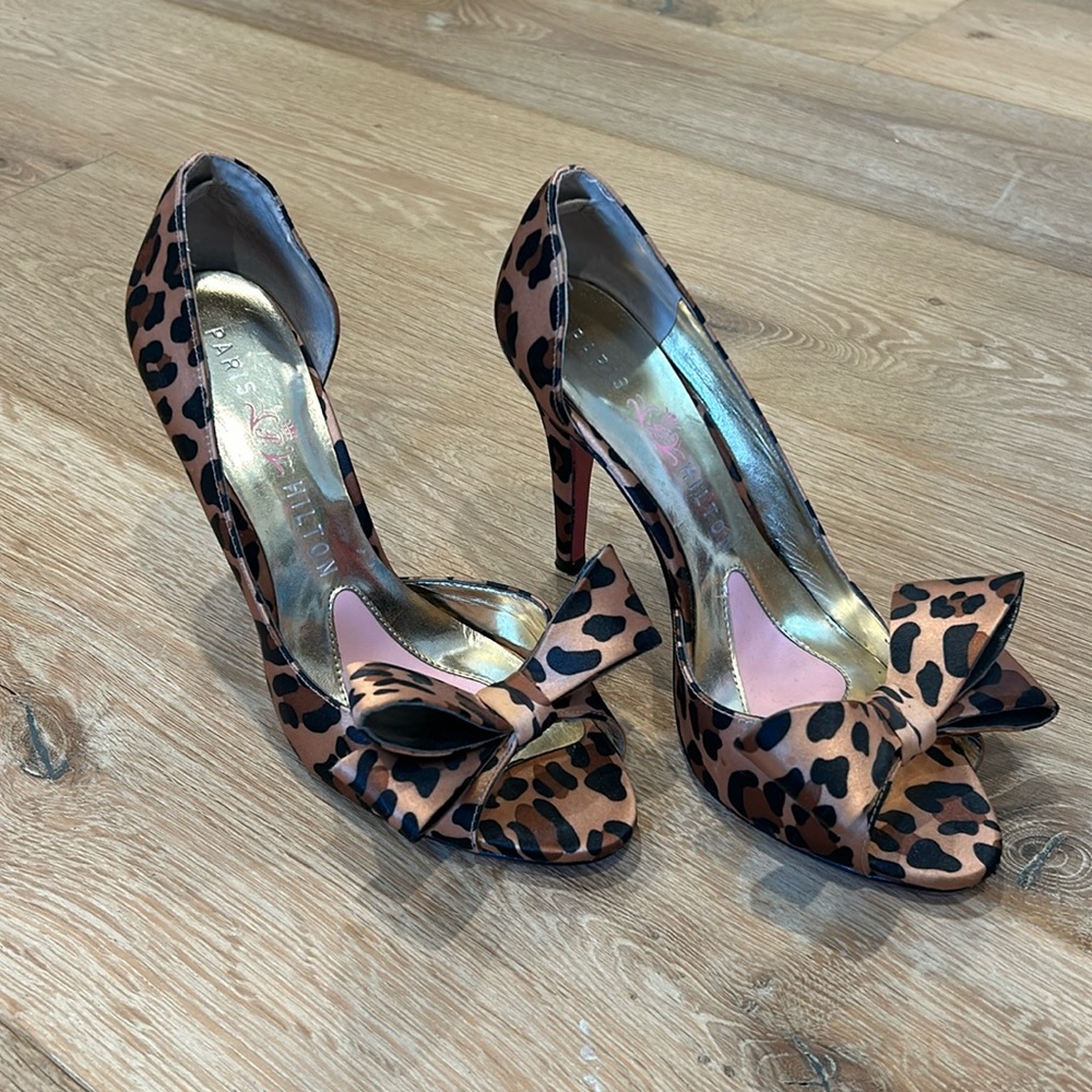 Paris Hilton Leopard Heels
